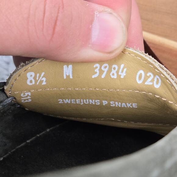 G.H. Bass Weejuns Womens 8.5M Green Suede Snake Print Casual Daily Penny Loafer - Picture 12 of 12